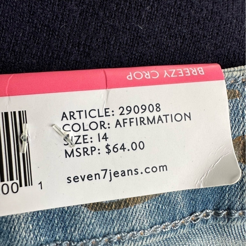 Seven7 Breezy Crop High Rise Skimmer Jeans, 14 - Picture 9 of 9